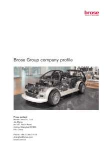 Brose Group company profile