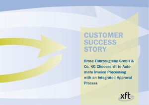 Customer Success Story: Brose Fahrzeugteile GmbH & Co. KG