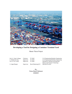 Developing a Tool for Designing a Container Terminal