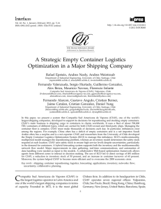 A Strategic Empty Container Logistics Optimization in a Major