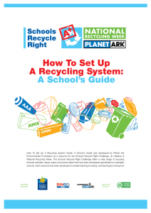 How To Set Up A Recycling System