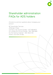 Shareholder administration FAQs for ADS holders