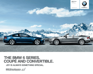 the bmw 6 series. coupé and convertible.