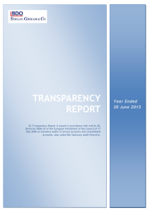 Transparency Report - Semaan, Gholam & Co.