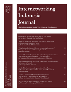Internetworking Indonesia Journal Vol. 1/No.2 (2009)