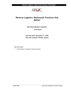 Reverse Logistics: Backwards Practices that Matter