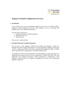 Engineers Ireland's Employment Services