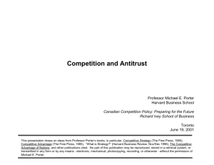 Competition and Antitrust - Institute For Strategy And Competitiveness
