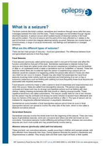 What is a seizure? - Epilepsy Foundation of Victoria