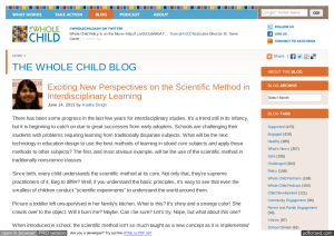 Exciting New Perspectives on the Scientific Method in