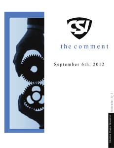 The Comment - September 2012