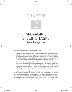 Basic Delegation  - The Management Center