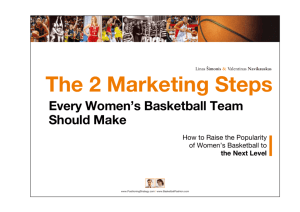 The 2 Marketing Steps Every Womens Basketball Team Should Make