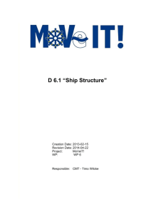 D 6.1 “Ship Structure”