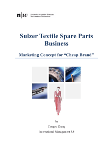 Sulzer Textile Spare Parts Business