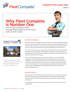Why Fleet Complete Is Number One