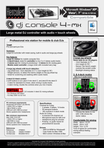 DJ Console 4-Mx compared to Rmx