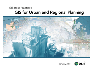 GIS Best Practices - GIS for Urban and Regional Planning