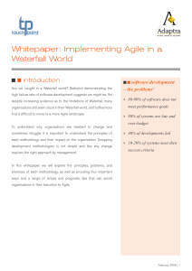 Whitepaper: Implementing Agile in a Waterfall World