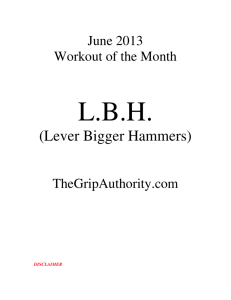 Lever Bigger Hammers