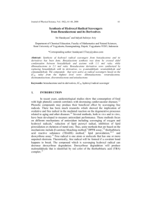 Synthesis of Hydroxyl Radical Scavengers from