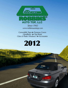 2012 - robbins auto top llc