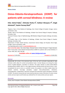patients with corneal blind
