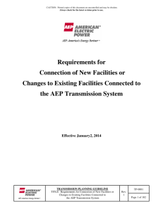 Connection Requirements for the AEP Transmission