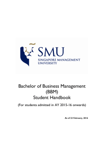 (BBM) Student Handbook