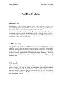 The Bifilar Pendulum