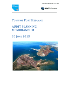 audit planning memorandum 30 june 2015