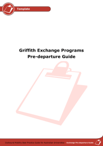 Griffith Exchange Pre-departure Guide PDF