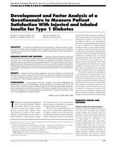 Development and Factor Analysis of a Questionnaire to Measure