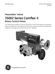 Masoneilan* Valves 35002 Series Camflex* II Rotary Control Valves