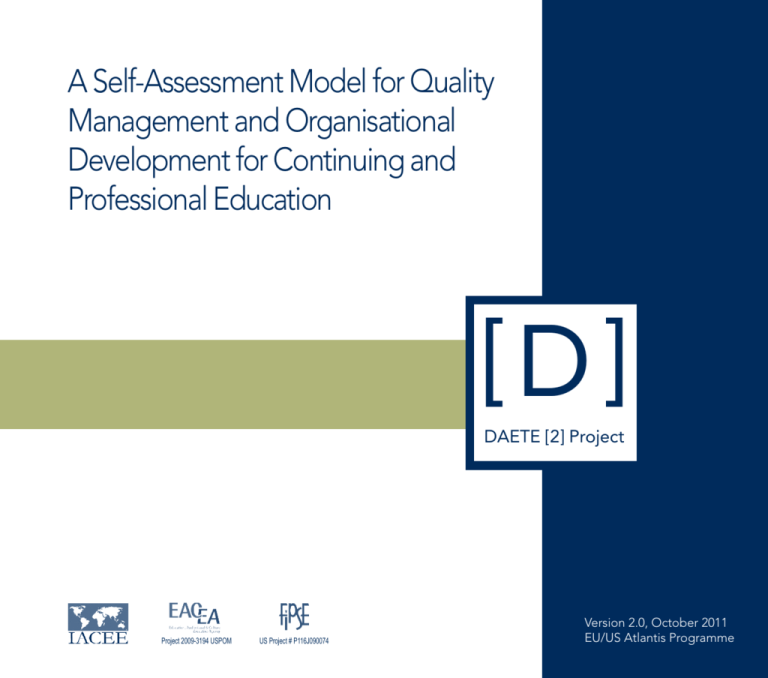 A Self-Assessment Model for Quality Management and