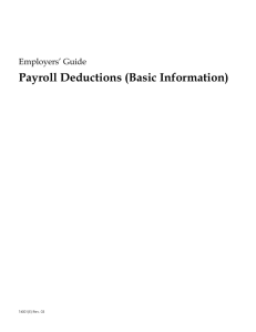 Employers™ Guide Payroll Deductions (Basic