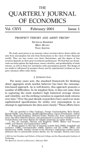 prospect theory and asset prices