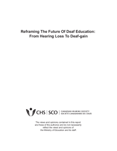 Reframing The Future Of Deaf Education