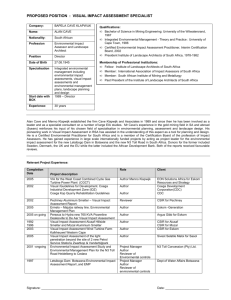 ANC 1-Page CV - GIBB Projects