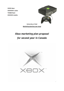 Xbox marketing plan for second year in Canada