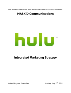 Hulu: Marketing Plan