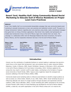 Smart Yard, Healthy Gulf - The Journal of Extension