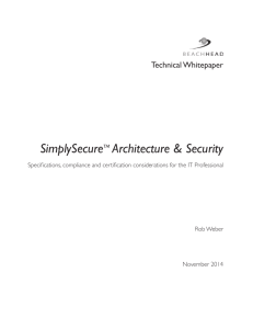 SimplySecure Architecture & Security