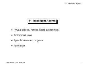 PAGE (Percepts, Actions, Goals, Environment)