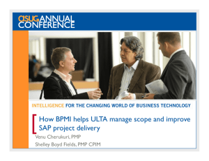 How BPMI helps ULTA manage scope and improve SAP project