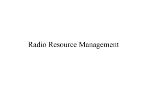 WCDMA Radio Resource Management