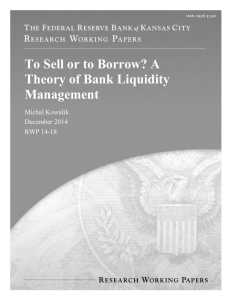 To Sell or to Borrow? A Theory of Bank Liquidity Management