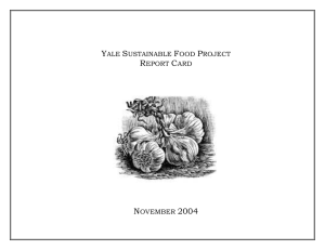 yale sustainable food project report card november