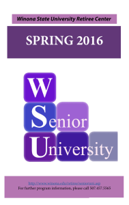 spring 2016 - Winona State University