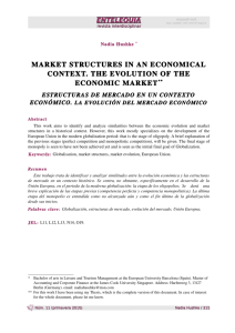Market Structures in an economical context